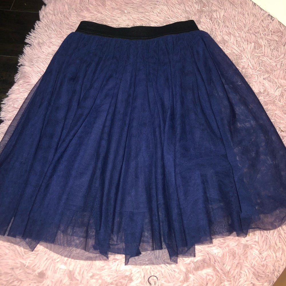 Tulle navy blue skirt